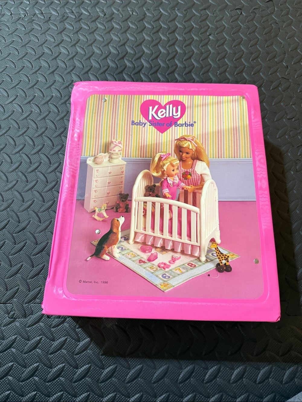 Mattel 1996 Barbie Baby Sister Kelly Storage Carrying Case Vintage 90s